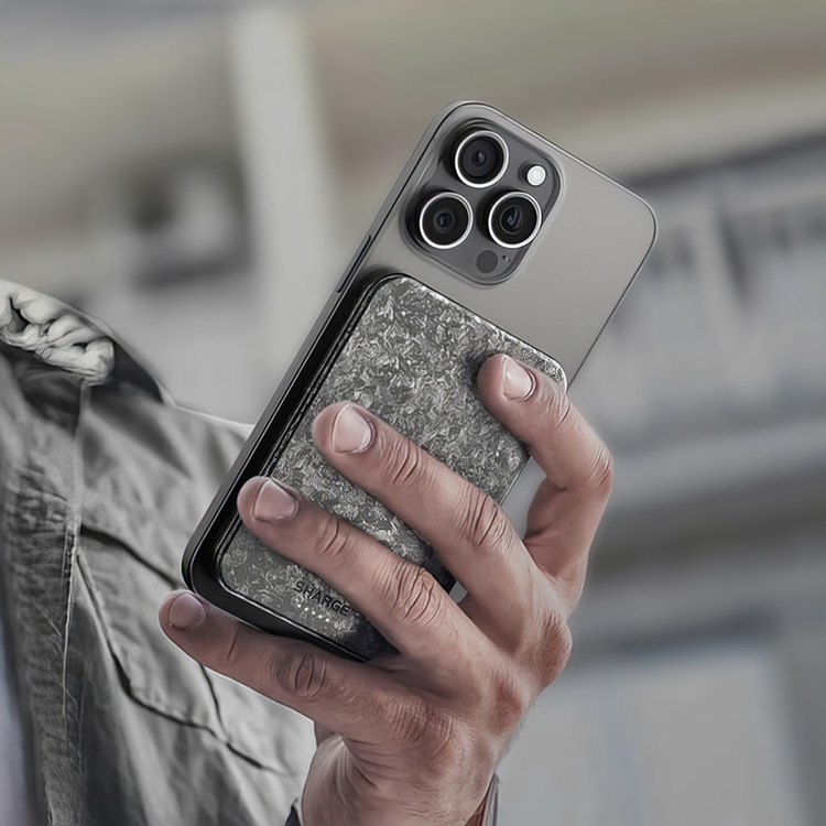 Powerbank med trådløs opladning