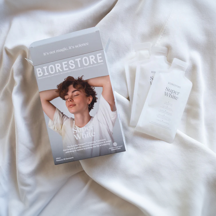 White Restore vaskemiddel, Biorestore