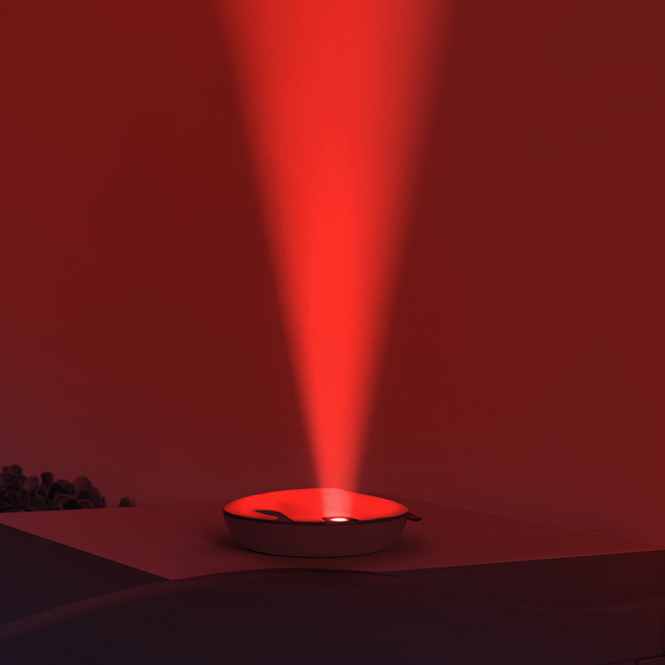 Natlampe med åndedrætslys