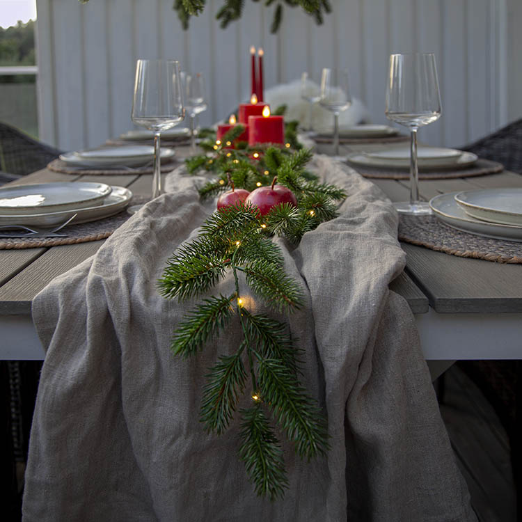 Batteridrevet LED-grangirlande