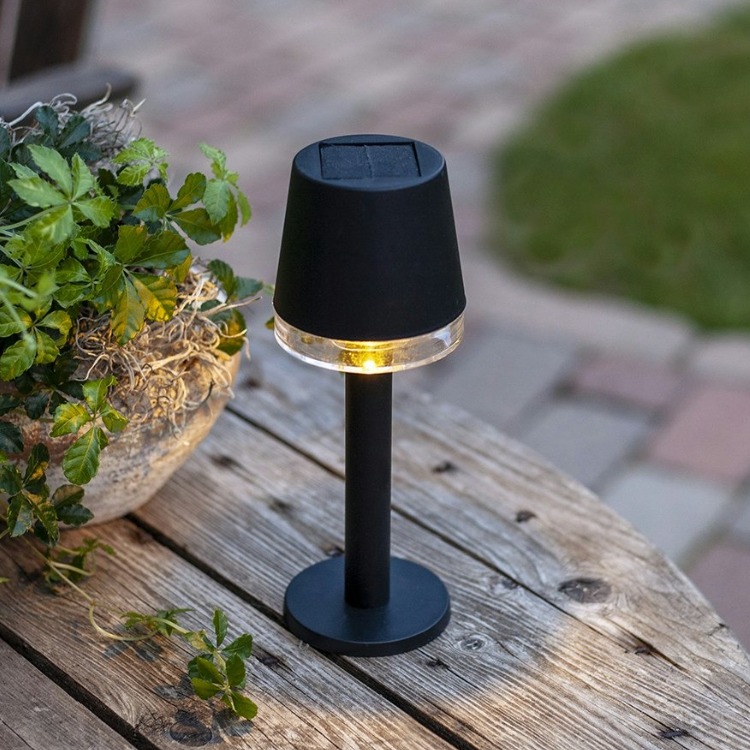 Solcelleladet bordlampe mini