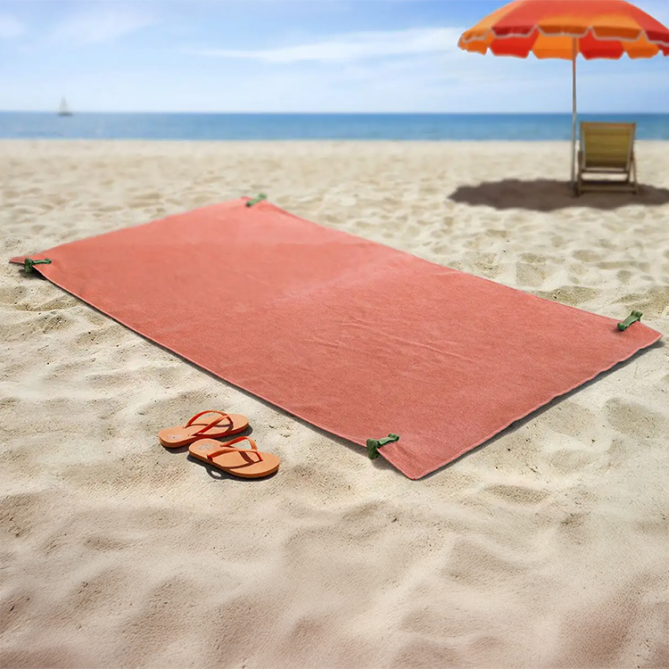 Holder til strandhåndklæde, 4-pack