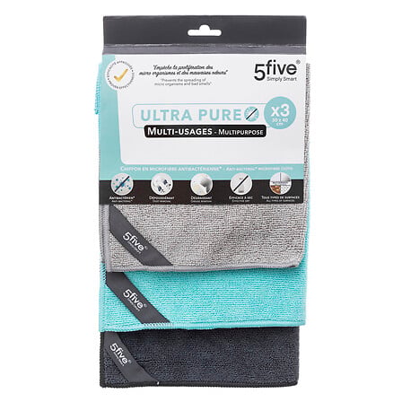 Universalklude i mikrofiber 3-pak, 40x30 cm, mix