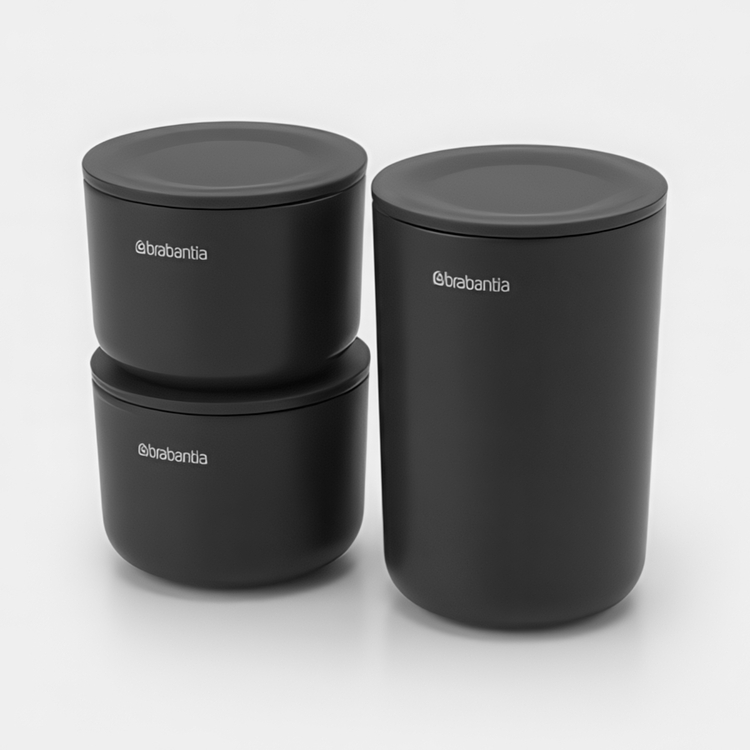 Opbevaringskrukker med låg 3-pak, Brabantia