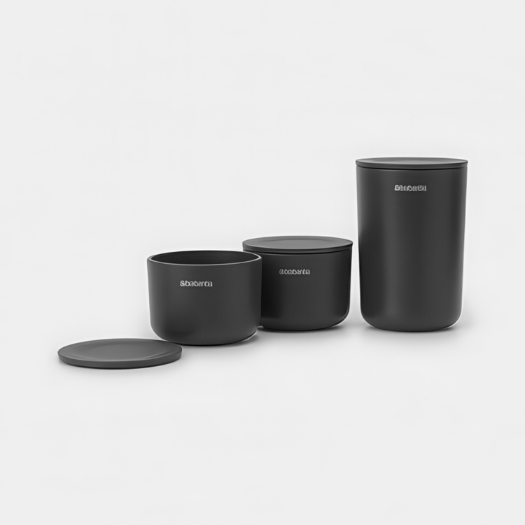 Opbevaringskrukker med låg 3-pak, Brabantia