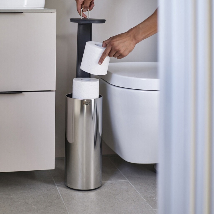 Opbevaring til toiletpapir i rustfrit stål, Joseph Joseph