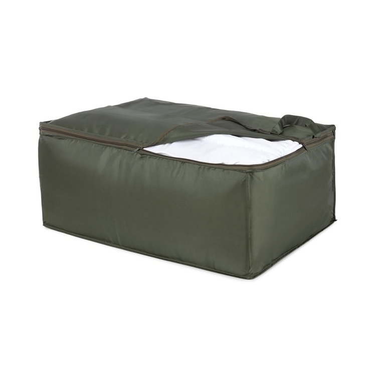 Opbevaringsboks af genanvendt plast, Blød, ECOLOGICAL GREEN, 70 x 50 x H 30 cm, Grøn