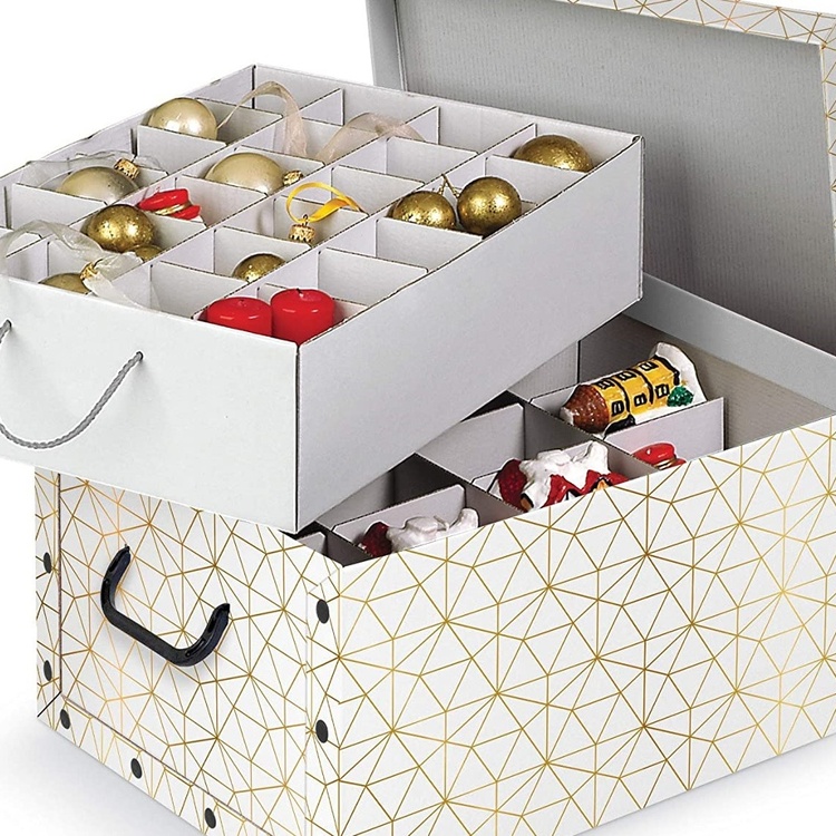 Opbevaringsboks til julekugler med 40 rum
