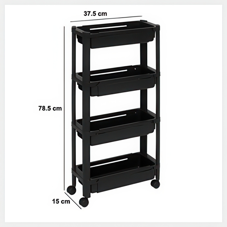 Udtrækkelig opbevaringsvogn, 37,5-60 cm