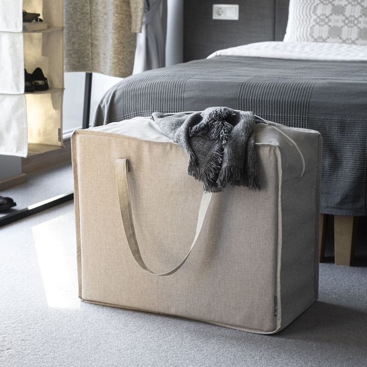 Opbevaringspose 90L, Bigso, Beige