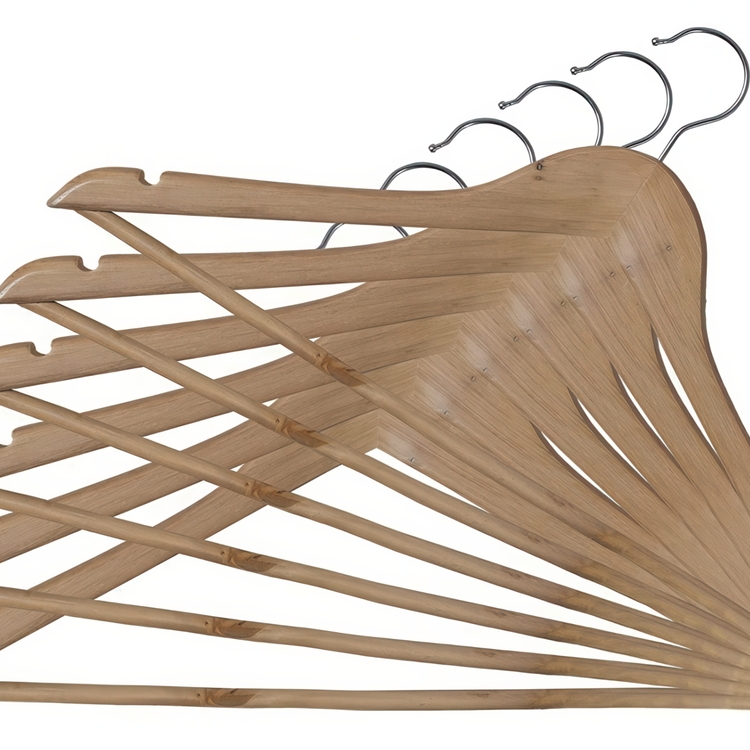 Træbøjle 6-pak, 44 cm