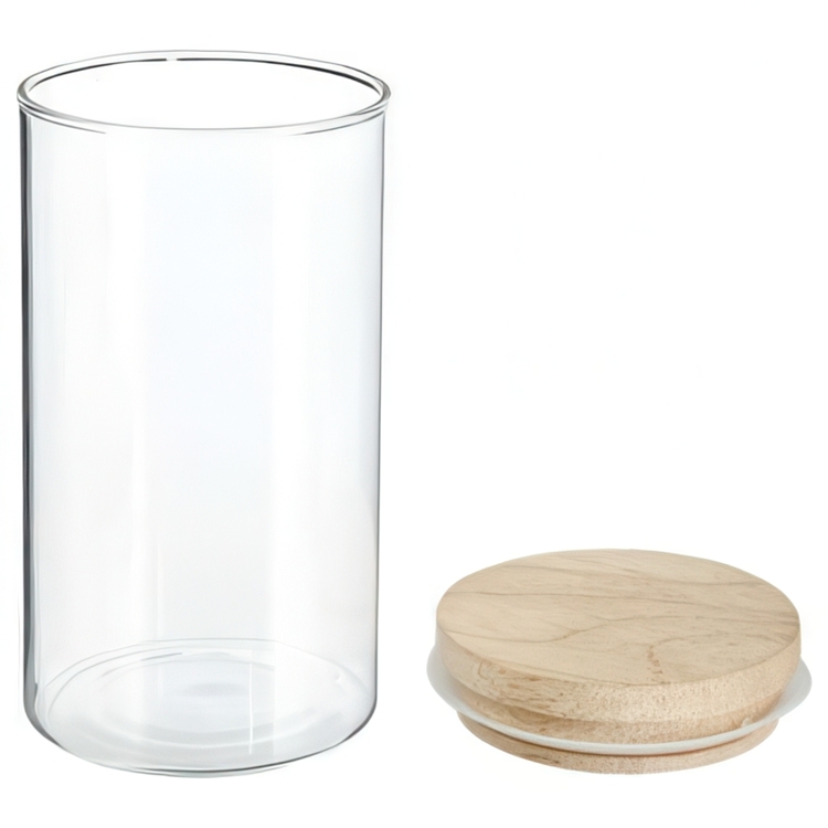 Rund opbevaringsglas 1L, 5five