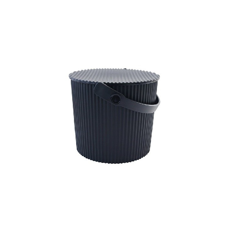 Spand med låg 10L, Omnioutil, Sort