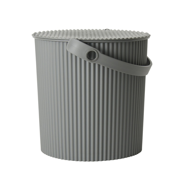 Spand med låg 10L, Omnioutil, Grå