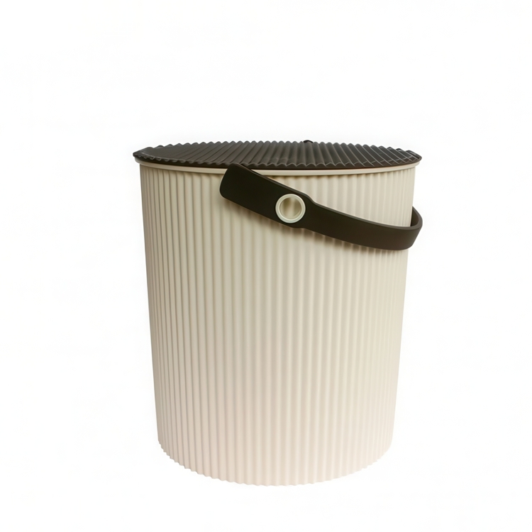 Spand med låg 20L, Omnioutil, Beige/Brun
