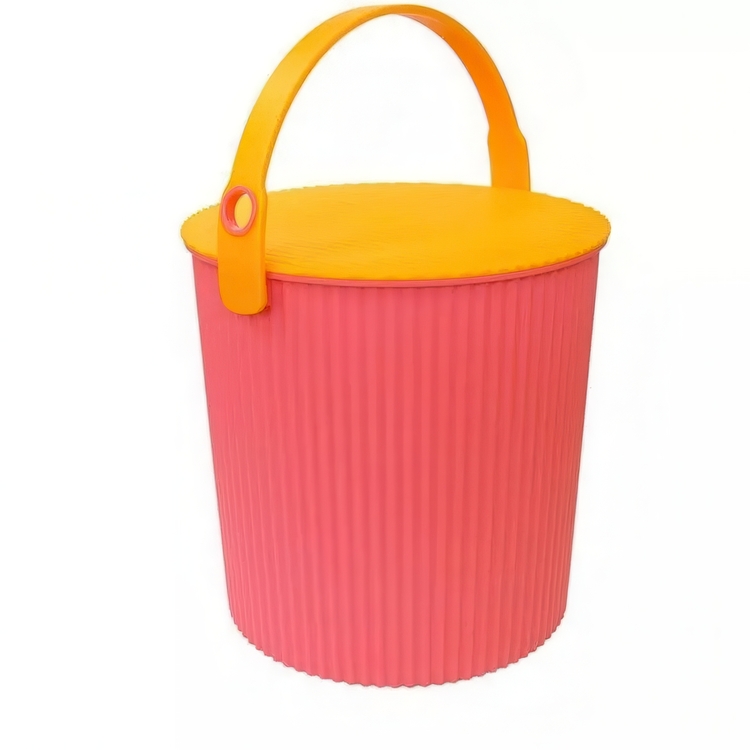 Spand med låg 20L, Omnioutil, Cerise/Orange
