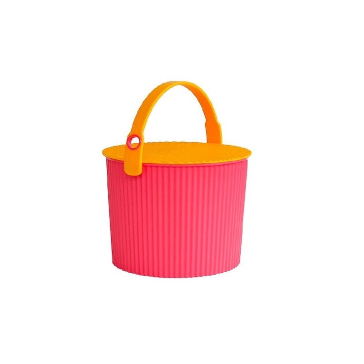 Spand med låg 10L, Omnioutil, Cerise/Orange