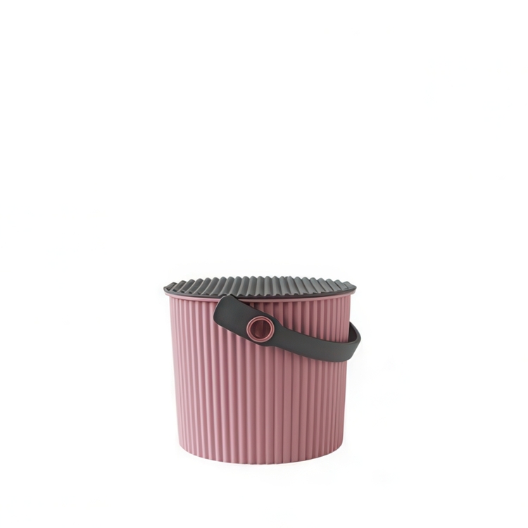 Spand med låg 4L, Omnioutil, Rosa/Grå