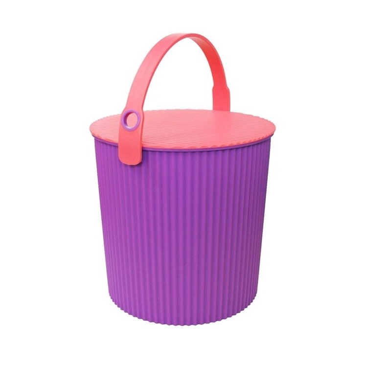 Spand med låg 10L, Omnioutil, Lilla/Cerise
