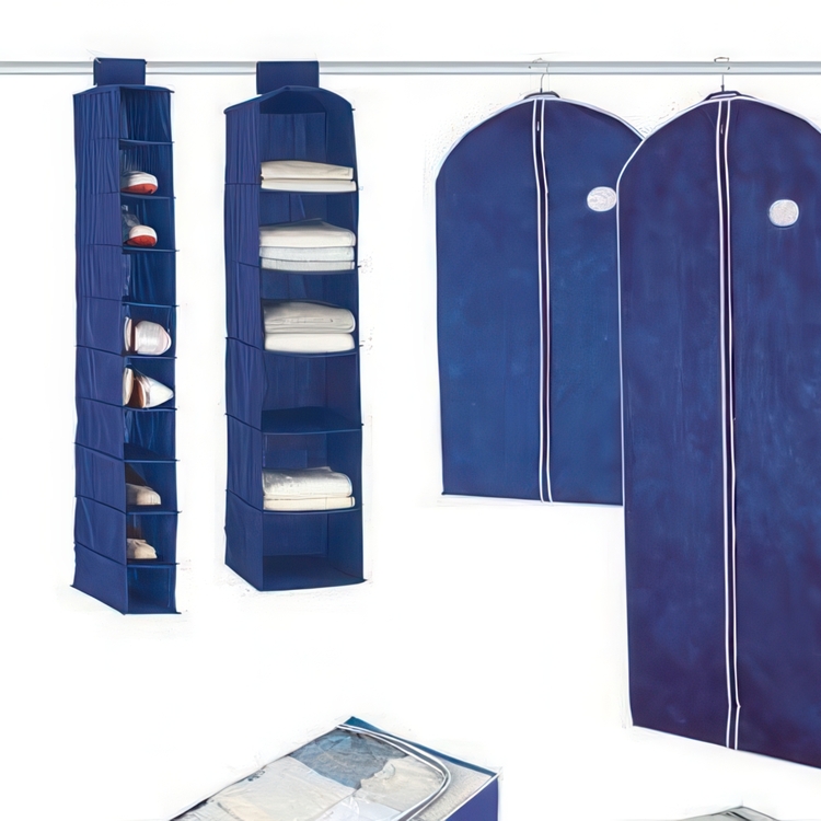 Hængende garderobe 6 hylder
