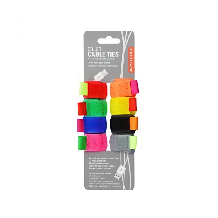 Kabelbånd i velcro, 8-pak