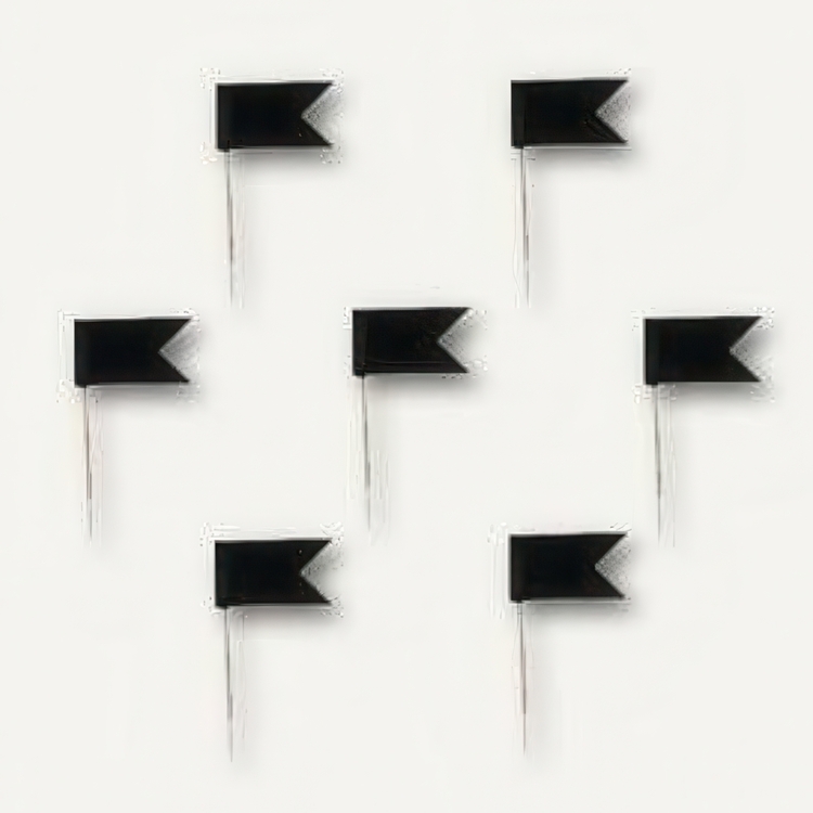 Kortnåle med flag, 20 stk., FLAG PINS