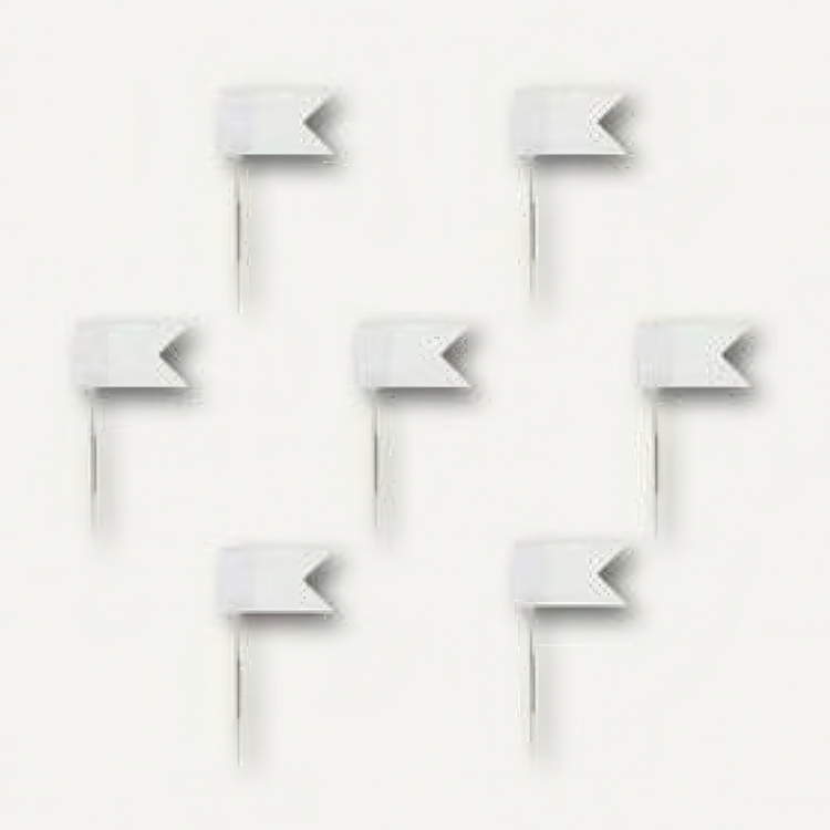 Kortnåle med flag, 20 stk., FLAG PINS