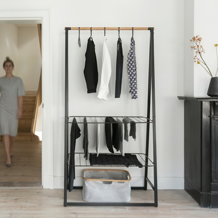Tøjstativ med hylder, Brabantia