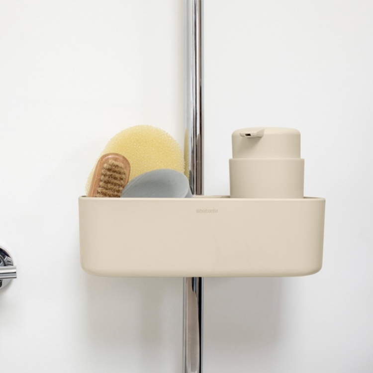 Opbevaringskurv til bruserstang, Brabantia, Beige