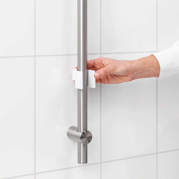 Opbevaringskurv til bruserstang, Brabantia, Hvid