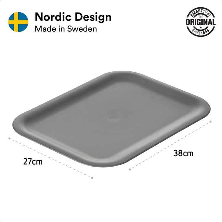 Låg til opbevaringskurv i genbrugsplast, SmartStore
