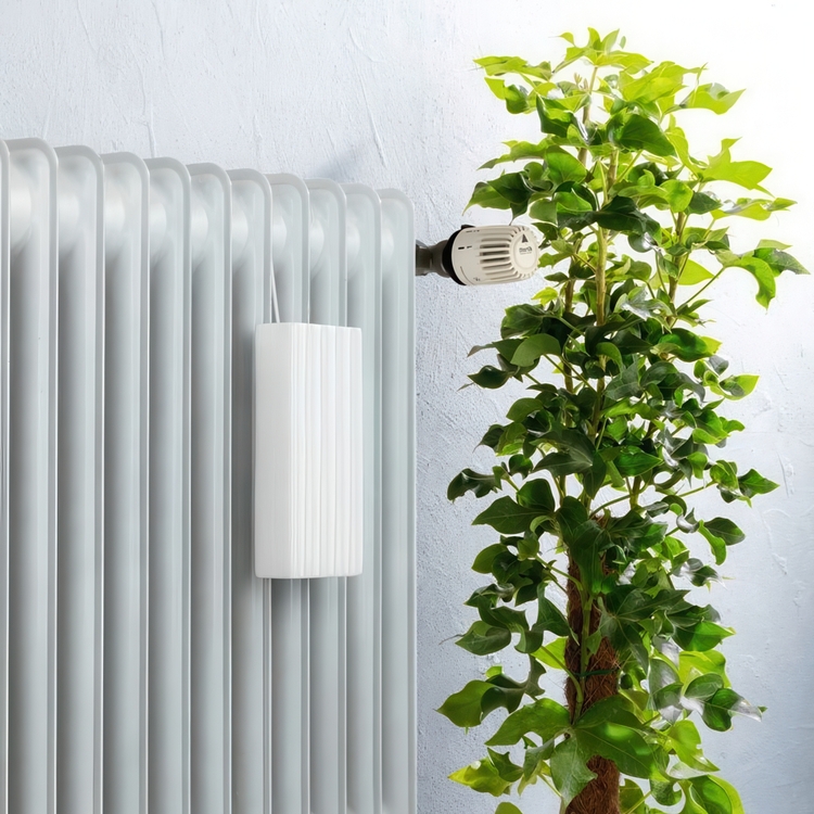 Luftfugter til radiator i keramik, Riflet