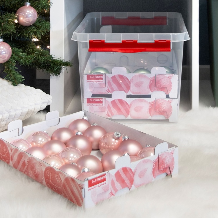 Opbevaringskasse til julepynt 22 L, X-Mas