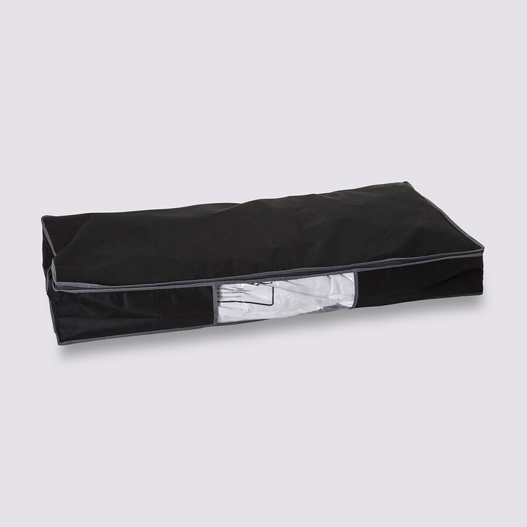 Opbevaringskasse med vakuumpose, 100x45x15 cm, sort