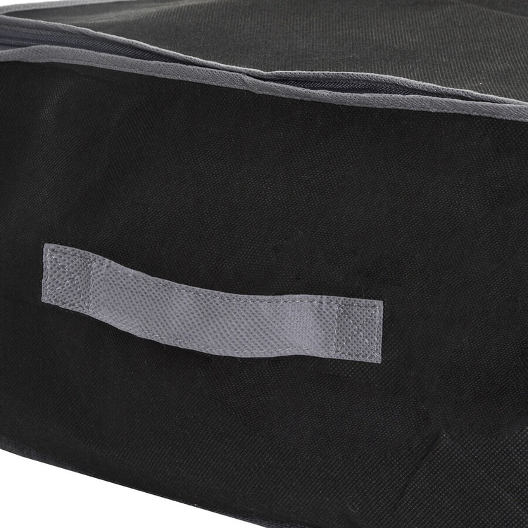 Opbevaringskasse med vakuumpose, 100x45x15 cm, sort