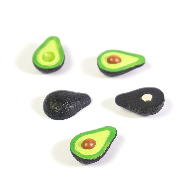 Magnetfigur 5-pak, Avocado