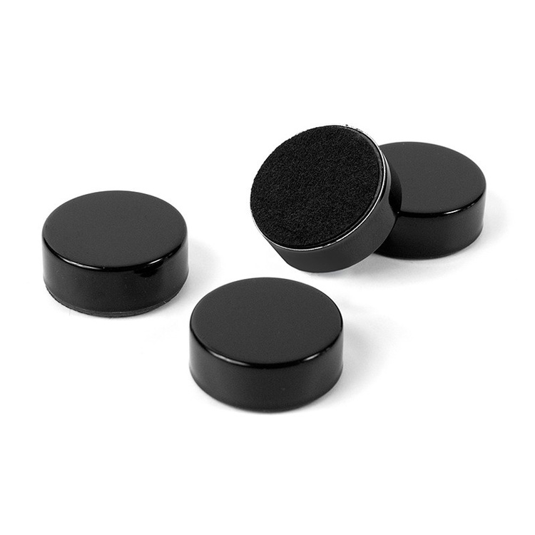 Rund magnet 4-pak, Sort