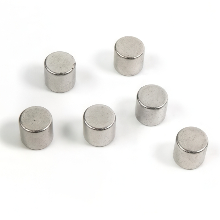 Minimagnet cylinder 6-pak, Sølv