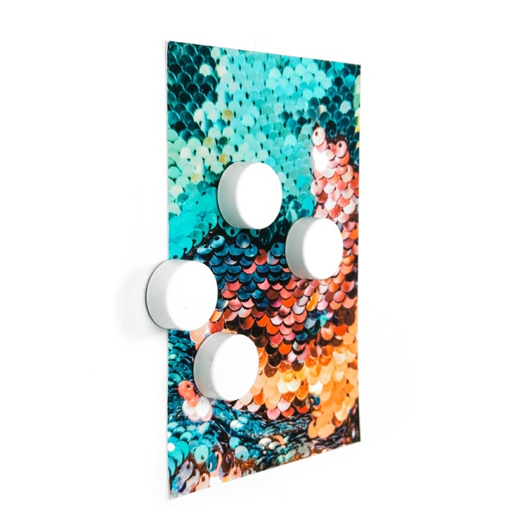 Rund magnet 4-pak, Hvid