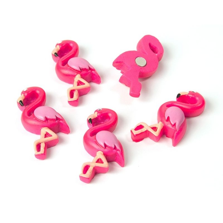 Magnetfigur 5-pak, Flamingo