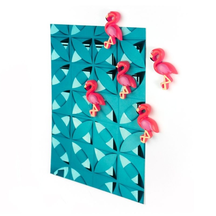 Magnetfigur 5-pak, Flamingo