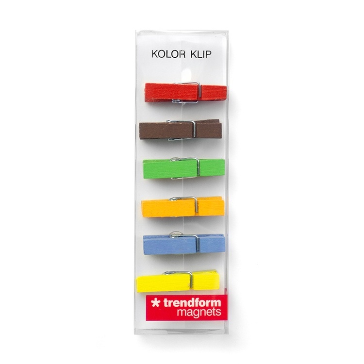 Magnetiske tøjklemmer 6-pak, Mix