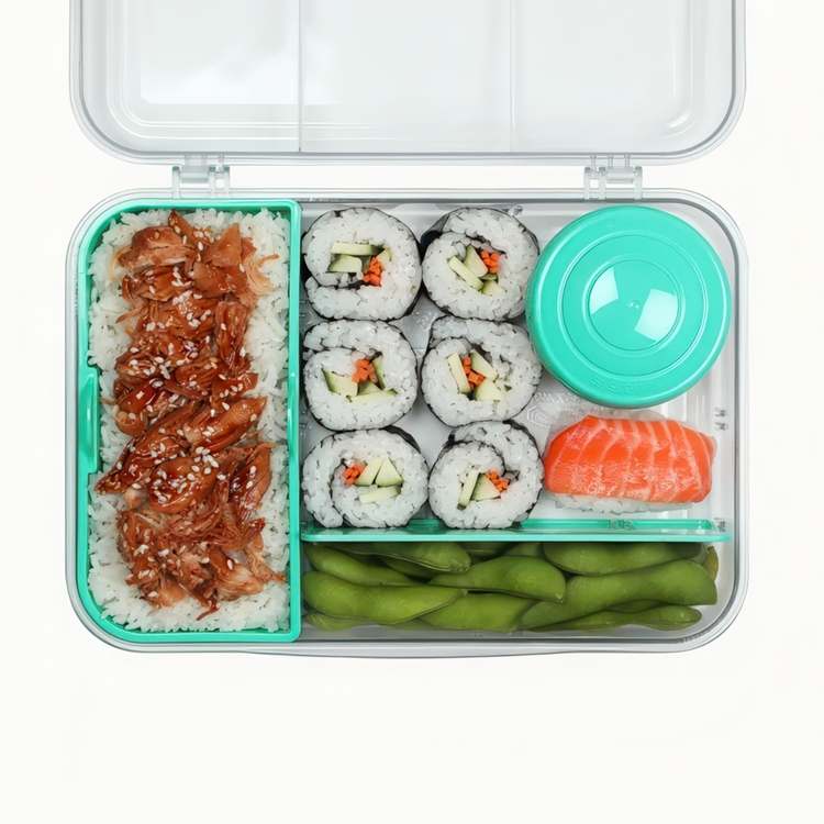 Bentoboks med rum og bæger 1,48L, Sistema