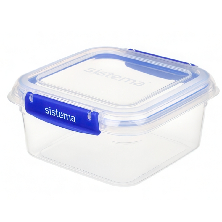 Firkantet madkasse 1,15 L, Sistema