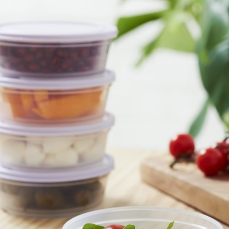 Lille rund madkasse 0,3 L, SmartStore, Lilla