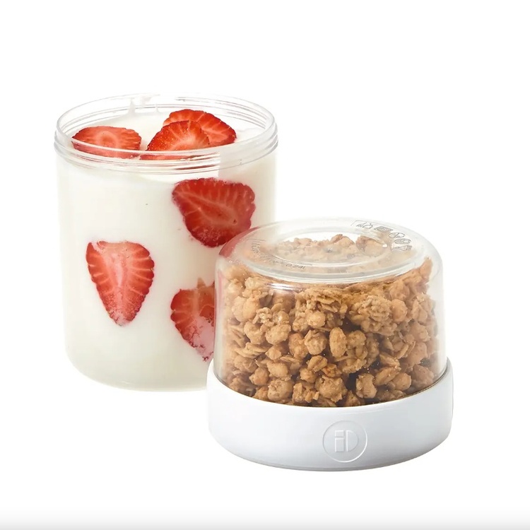 Todelt yoghurtbæger