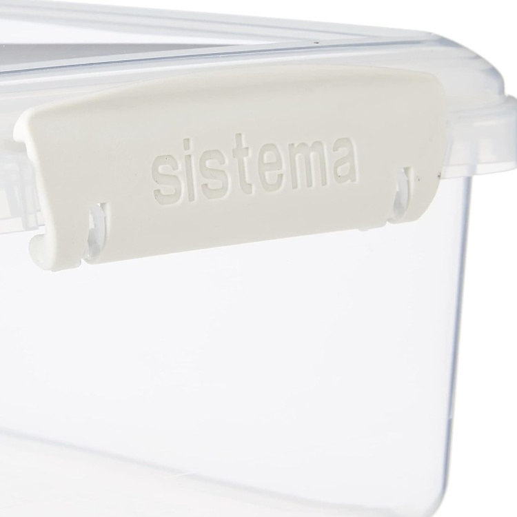 Todelt madkasse 1L, Sistema, Hvid