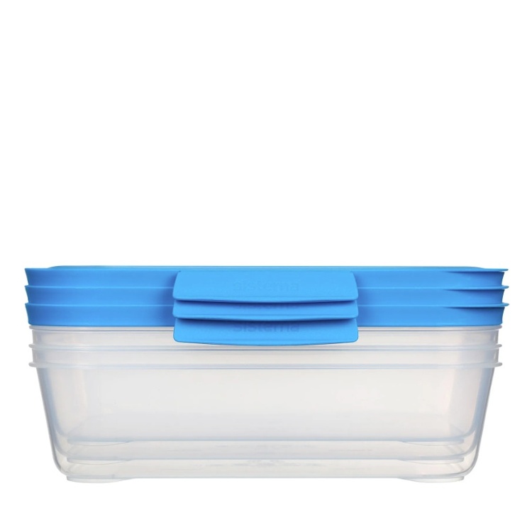 Madkasse i plast 3-pak, 1,5L, Sistema