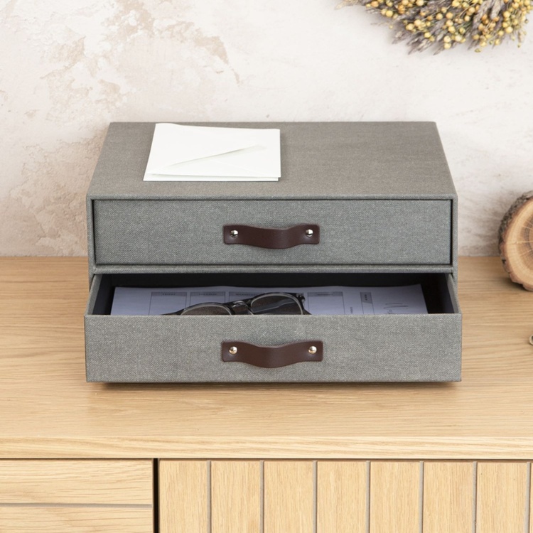 Minikommode med 2 skuffer, Birger canvas, Bigso