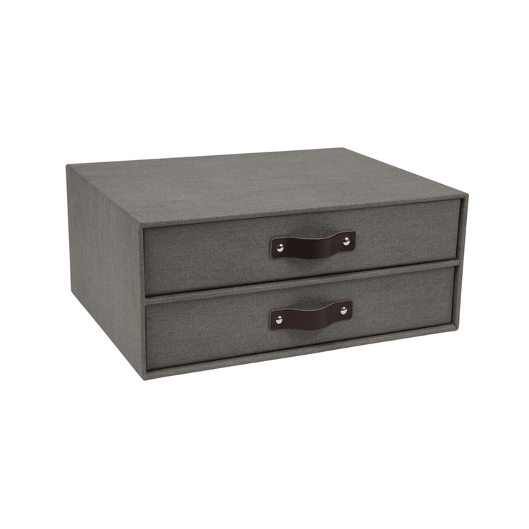 Minikommode med 2 skuffer, Birger canvas, Bigso